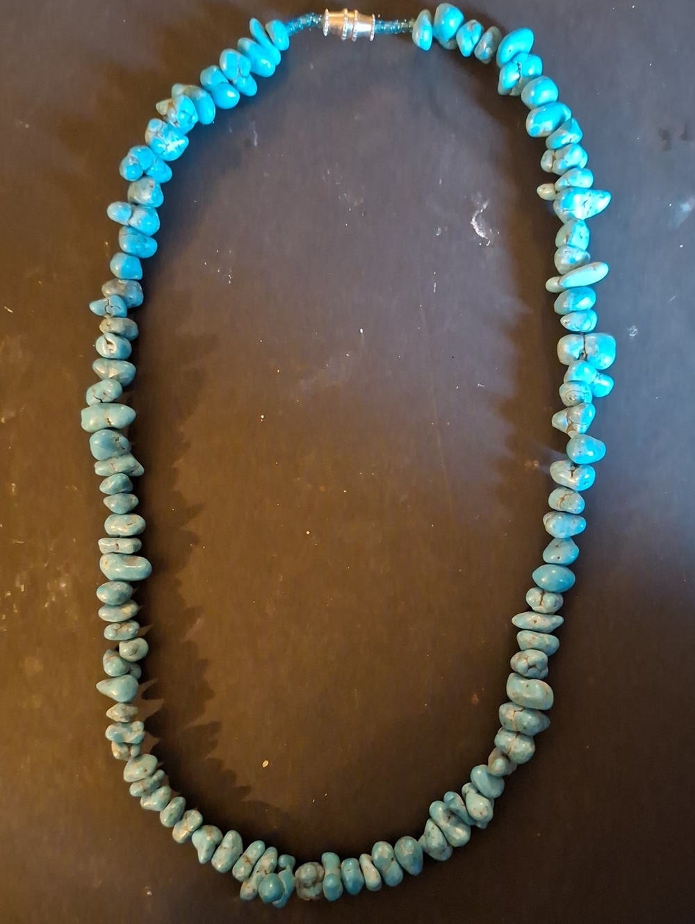 Vintage 17" Turquoise Nugget Necklace